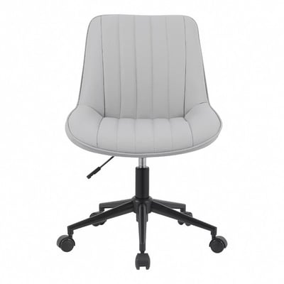 艾格PU極緻舒適直紋電腦椅-灰色1