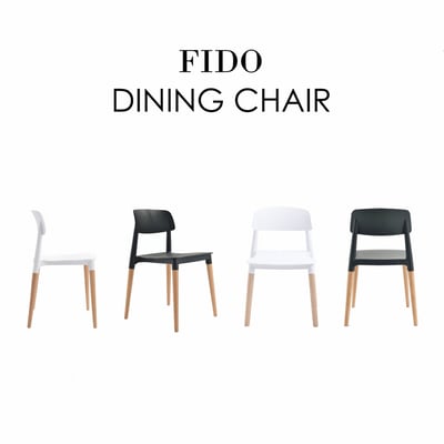 Fido菲朵北歐實木腳造型餐椅-兩色可選3