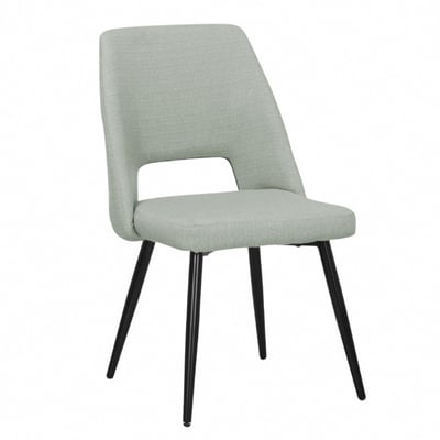 Kerr科爾微流線鏤空造型餐椅-灰綠色1