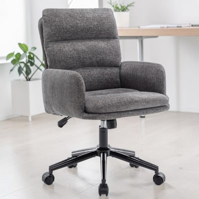 菲雅布面橫紋高背扶手電腦椅-三色可選11