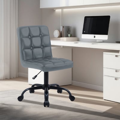 Koch科赫可調式方格黑腳電腦椅-兩色可選16