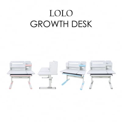 LOLO洛洛彩面書架單抽多功能陪讀兒童升降成長桌-寬100cm-三色可選15