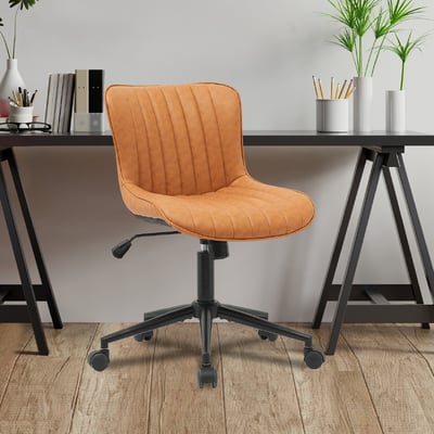 Alonso亞隆索直紋PU面黑五爪可調式辦公椅-三色可選19