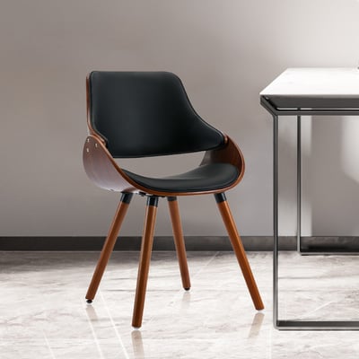 Mattew馬休PU面流線造型曲木餐椅-兩色可選16