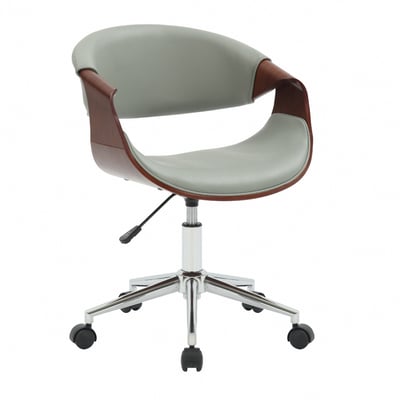 Jessie傑西PU面流線曲木可調式電腦椅-兩色可選1