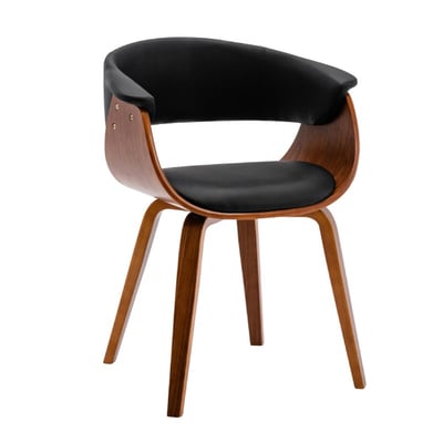 Vanilla維妮拉PU面扶手曲木休閒餐椅-三色可選3