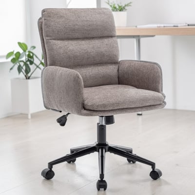 菲雅布面橫紋高背扶手電腦椅-三色可選12