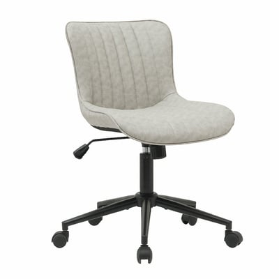 Alonso亞隆索直紋PU面黑五爪可調式辦公椅-三色可選18