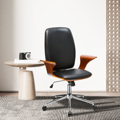 Lennon列儂中高背曲木扶手電腦椅-兩色可選16