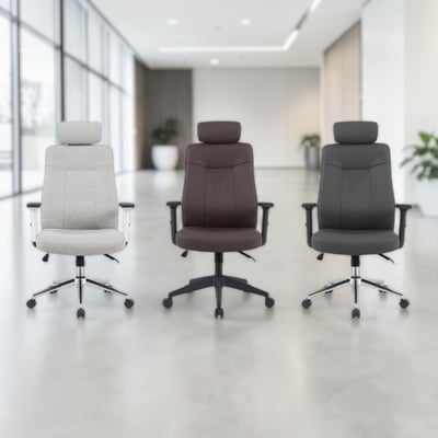 瑪特輕柔PU高背扶手可升降電腦椅-三色可選19