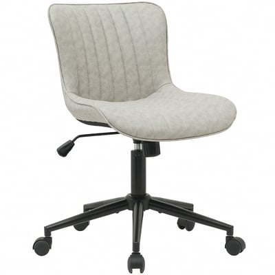 Alonso亞隆索直紋PU面黑五爪可調式辦公椅-三色可選3