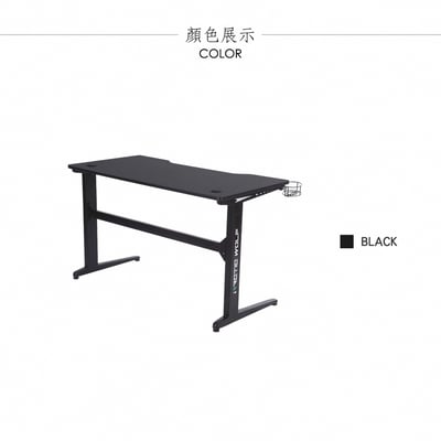 ArcticWolf Shadow暗影碳纖維LED炫光電競桌-黑色3
