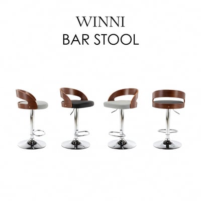 Winni溫妮曲木吧檯椅-兩色可選3