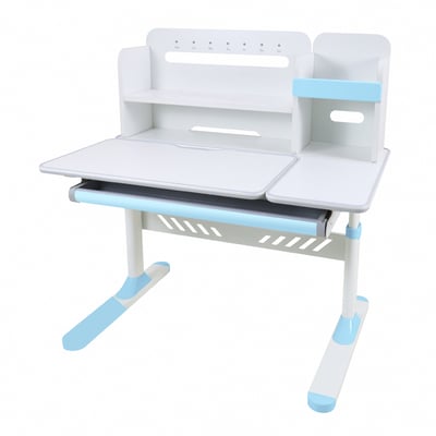 LOLO洛洛彩面書架單抽多功能陪讀兒童升降成長桌-寬100cm-三色可選16