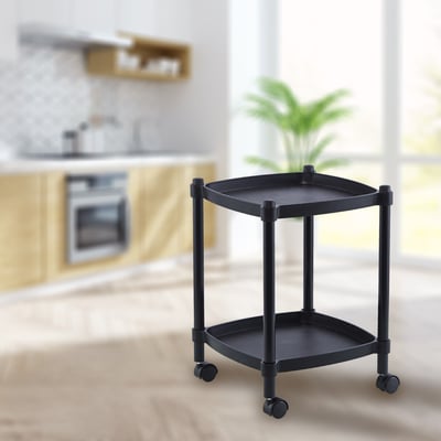 Lightart輕量化雙層方形收納置物推車-三色可選14