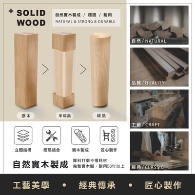 Bucolic田園系中開2抽收納實木腳電視櫃-幅160cm-原木色6