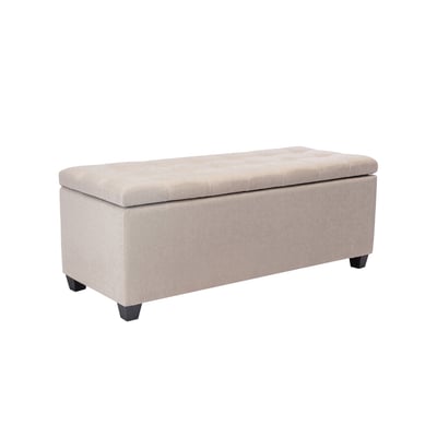 Ved維德拉扣布面收納長方凳-幅118cm-兩色可選2