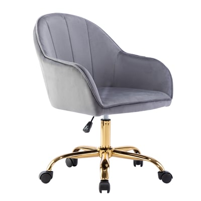 Xenos吉諾斯輕奢流線絨布電腦椅-四色可選14