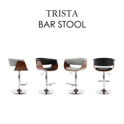 Trista翠絲塔曲木吧檯椅-兩色可選3