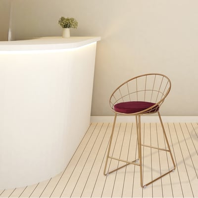 Moonlight月光全金腳軟墊吧檯椅-坐高76cm-三色可選18