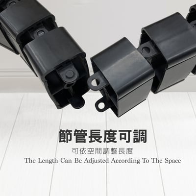 全塑電線收納蛇管-黑色9