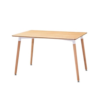 EMST北歐簡約實木腳長方桌-120x60cm-兩色可選1