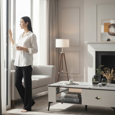 雪岩4尺岩板收納大茶几-白色16