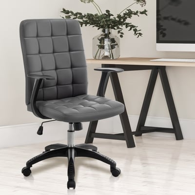 派屈克PU方格扶手尼龍腳電腦椅-兩色可選18