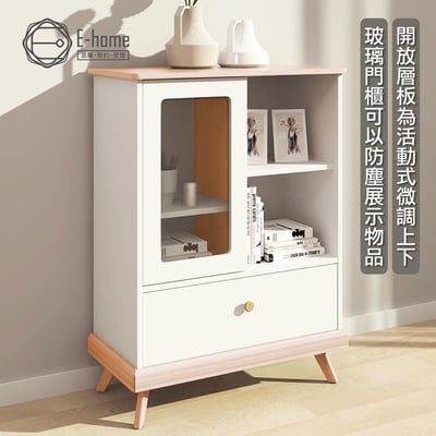 Bucolic田園系1門1開1抽收納實木腳邊櫃-原木色20