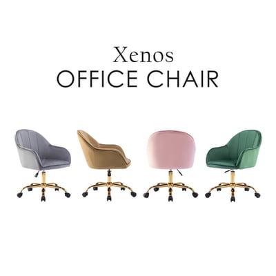 Xenos吉諾斯輕奢流線絨布電腦椅-四色可選12