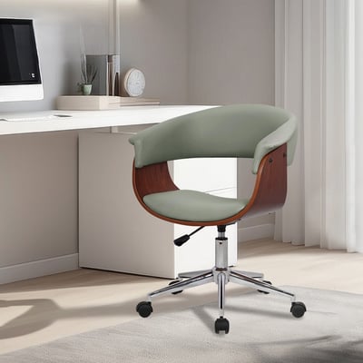 Carson卡森PU面扶手曲木升降電腦椅-四色可選19