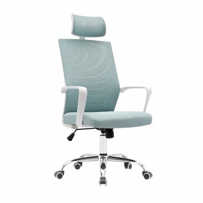 Heath希斯高背扶手半網可調式白框電腦椅-五色可選1