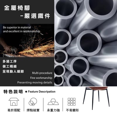 Adrian亞德里安PU面曲木簡約休閒餐椅-三色可選13