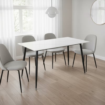 岩崎4尺白霧灰岩板餐桌-三色可選16