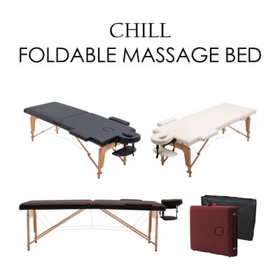 Chill契爾實木腳附牛津布背袋折疊按摩推拿刺青床-寬60cm-四色可選5