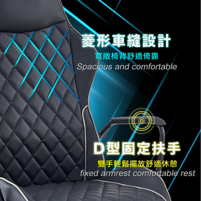 ArcticWolf Loptr智神賽車型休閒電競椅-兩色可選8