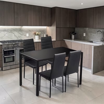 Tano塔諾一長方玻璃桌四椅-Mano寬120cm-三色可選15