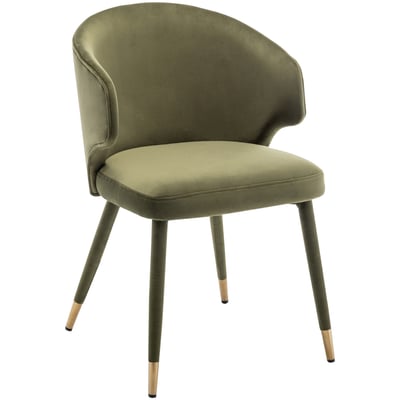 Jade潔迪扶手絨布腳包金邊休閒餐椅-五色可選3