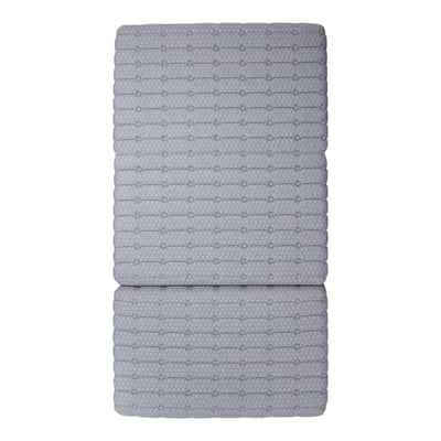 摺好睡冰晶紗涼感透氣三折床墊3.5尺-灰色2