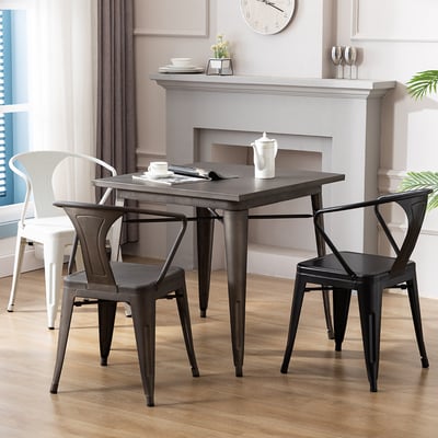 Joa喬亞工業風金屬造型背靠餐椅 三色可選7