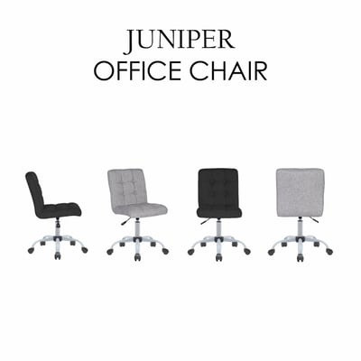 Juniper約尼帕格紋布面可調式白腳電腦椅-兩色可選3