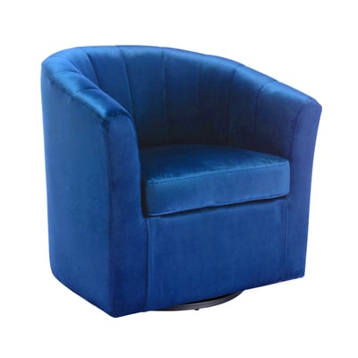 Dani丹妮絨布可旋轉休閒椅-五色可選9