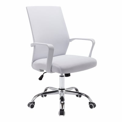 Brio布立歐扶手半網可調式白框電腦椅-三色可選2