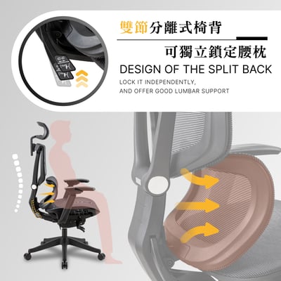 Carlo卡洛意式高階底盤德國網人體工學電腦椅-黑色10