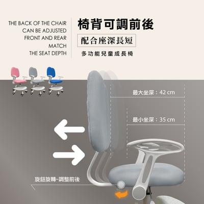 YOYO幼幼多功能兒童成長椅-三色可選12