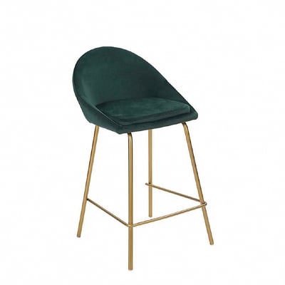 Tara塔拉絨布網美金腳吧檯椅-坐高66cm-四色可選4