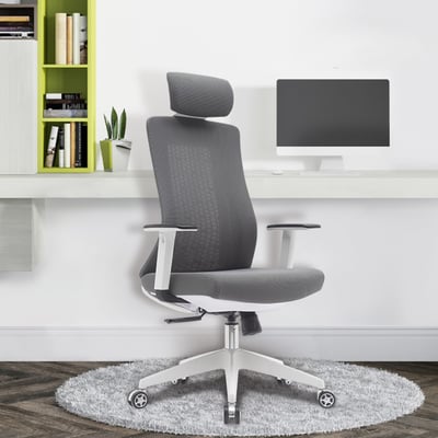 Vortex 4.0 旋流白框高背半網扶手人體工學電腦椅-三色可選19