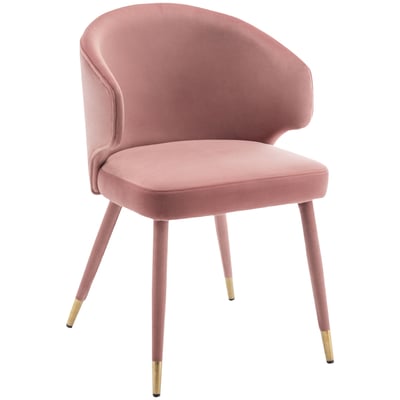 Jade潔迪扶手絨布腳包金邊休閒餐椅-五色可選5