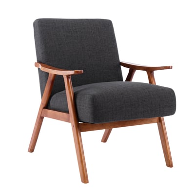 Brona博洛娜布面厚感造型實木架休閒椅-兩色可選13