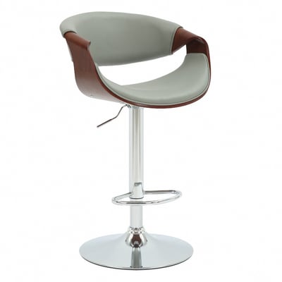 Tyrel泰瑞爾PU面流線曲木可調式曲木吧檯椅-兩色可選17